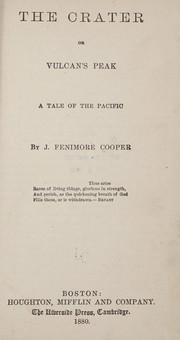 Cover of: The crater by James Fenimore Cooper