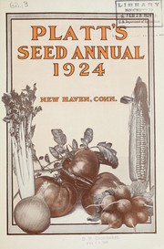 Cover of: Platt's seed annual: 1924