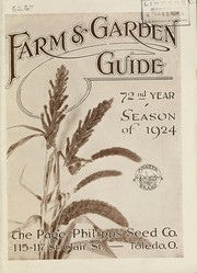 Cover of: Farm & garden guide: 72nd year : season of 1924