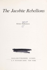 Cover of: The Jacobite rebellions.