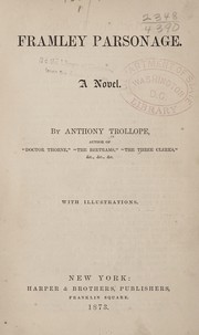 Cover of: Framley parsonage by Anthony Trollope