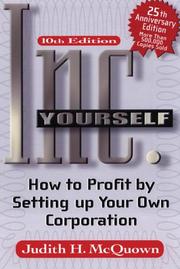 Inc. yourself by Judith H. McQuown