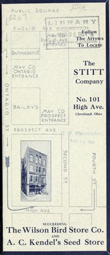 Cover of: Follow the arrows to locate the Stitt Company, succeeding the Wilson Bird Store Co. and A.C. Kendel's Seed Store