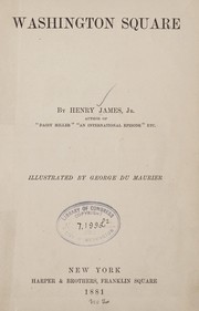 Cover of: Washington square by Henry James
