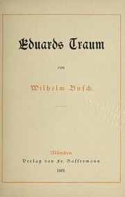 Cover of: Eduards Traum