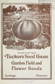 Cover of: Garden field and flower seeds: season of 1924