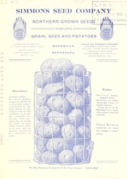 Cover of: Grain, seed and potatoes: Northern grown seeds, car lots