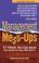 Cover of: Management Mess-Ups