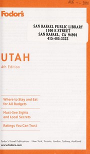 Fodor's Utah by John Blodgett