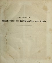 Allgemeine Encyklop©Þdie der Wissenschaften und K©ơnste. In alphabetischer Folge von genannten Schriftstellern by Andreas Gottlieb Hoffmann