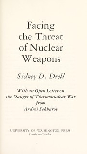 Cover of: Facing the threat of nuclear weapons