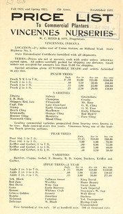 Cover of: Price list to commercial planters: fall 1924 and spring 1925