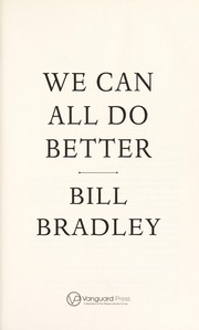 Cover of: We can all do better
