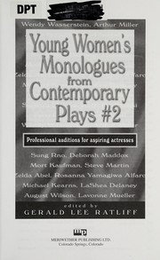 Young Women's Monologues from Contemporary Plays 2 by Gerald Lee Ratliff