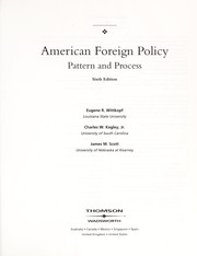 Cover of: American foreign policy: pattern and process