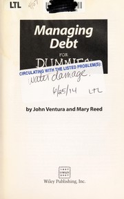 Cover of: Managing debt for dummies by John Ventura