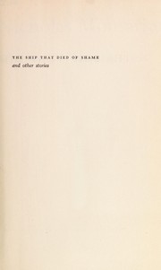 Cover of: The ship that died of shame, and other stories.