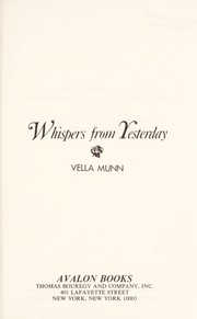 Cover of: Whispers from Yesterday