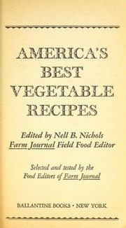 Cover of: America's Best Vegetable Recipes