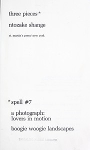 Cover of: Three pieces