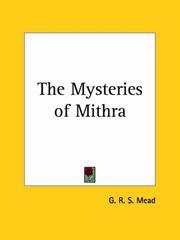 Cover of: The Mysteries of Mithra