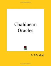 Cover of: Chaldaean Oracles