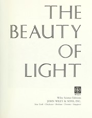 Cover of: The beauty of light