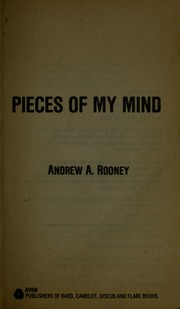 Cover of: Pieces of my mind