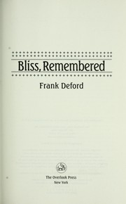 Cover of: Bliss, remembered