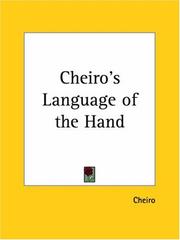 Cover of: Cheiro's Language of the Hand