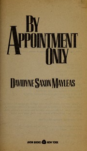 Cover of: By Appointment Only by Davidyne Saxon Mayleas