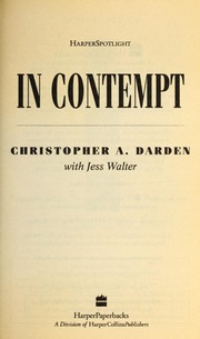Cover of: In contempt
