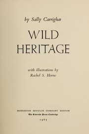 Cover of: Wild heritage.