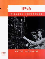 Cover of: IPv6 clearly explained