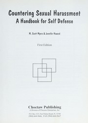 Cover of: Countering Sexual Harassment: A Handbook for Self Defense