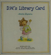 D.W.'s library card by Marc Brown
