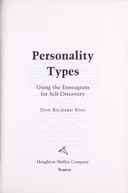 Cover of: Personality Types by Don Richard Riso