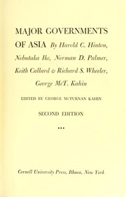 Cover of: Major governments of Asia