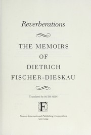 Cover of: Reverberations : the memoirs of Dietrich Fischer-Dieskau