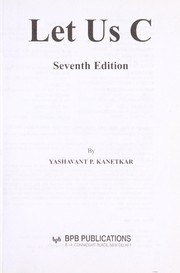 Let us C by Yashavant P. Kanetkar