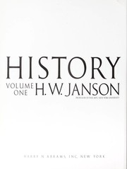 Cover of: History of art : a survey of the major visual arts from the dawn of history to the present day by 