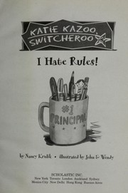 Cover of: I hate rules!