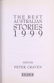 Cover of: The best Australian stories 1999