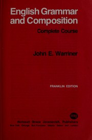 Cover of: English grammar and composition, fourth course