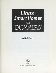 Cover of: Linux smart homes for dummies
