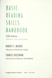 Cover of: Basic reading skills handbook