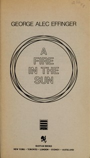 Cover of: A fire in the sun