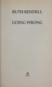 Cover of: Going wrong. by Ruth Rendell