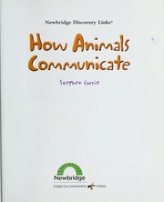 Cover of: How animals communicate