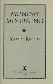 Cover of: Monday Mourning.